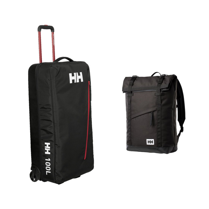 Helly Hansen Sport exp trolley 100 L ja Stockholm-reppu